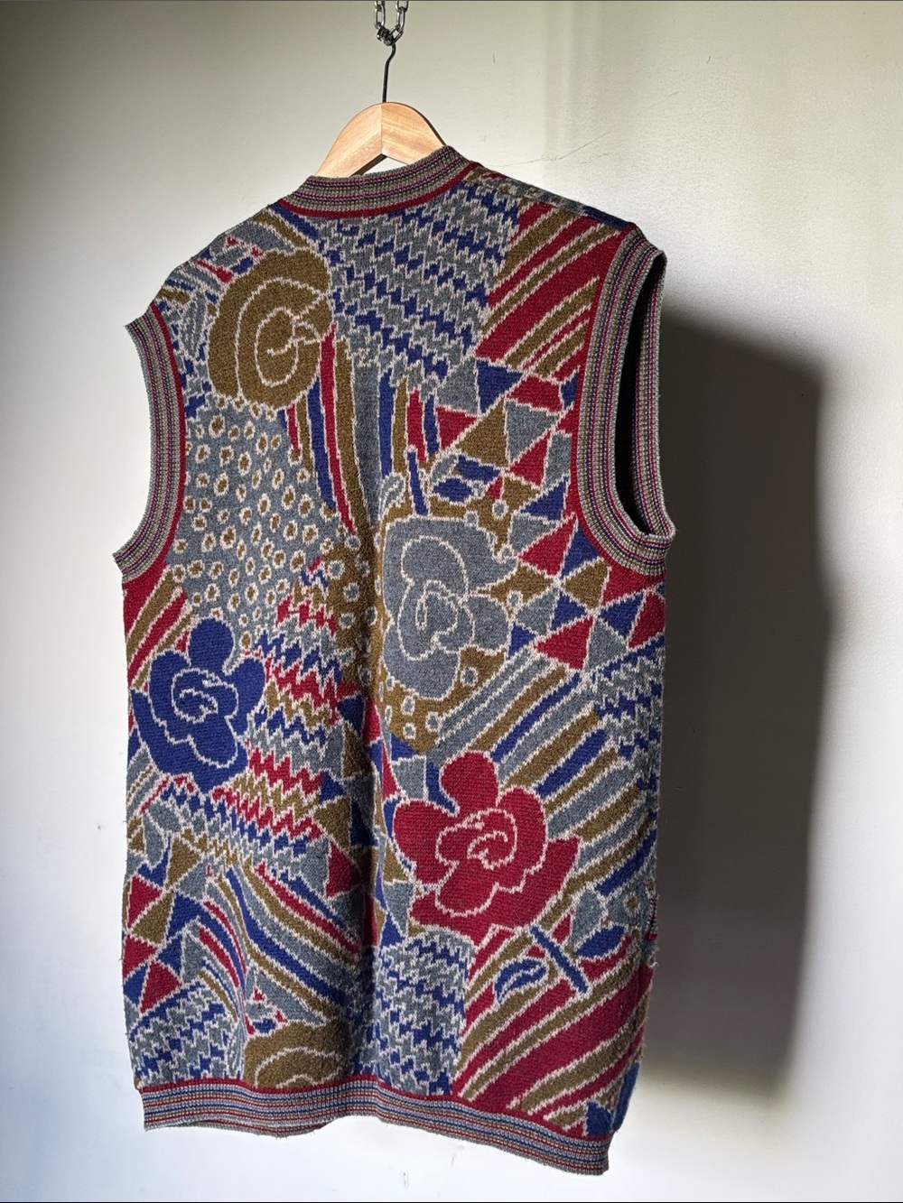 Missoni Sport Vest Multicolor Patterned Knit Made in Italy Size 44 - Picture 6 of 9